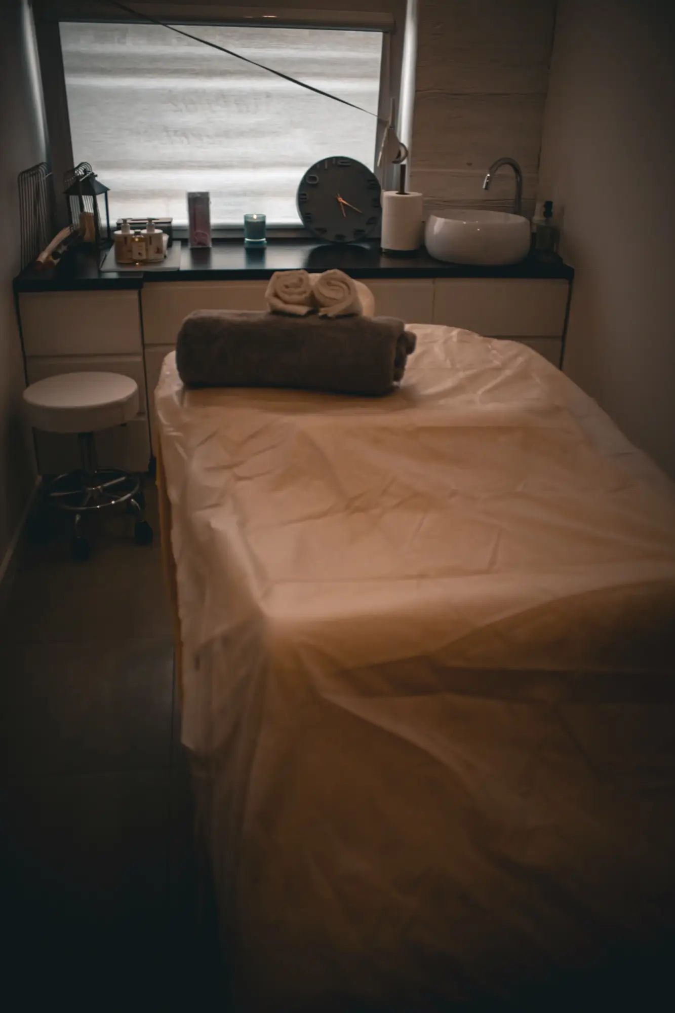 Massage room interior